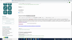 utiliser l'éditeur de texte de l'intranet ENGEES - publication d'actualité ou modification de page