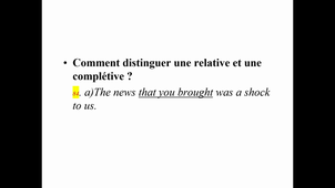 HIGGS LING 3.8 différence entre complétives et relatives 