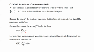 Postulats de la mécanique quantique ECPM Cours 3 du 21-9-2020