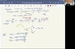 Quantum Mechanics Master course: Expectation values for the position and momentum of a quantum particle